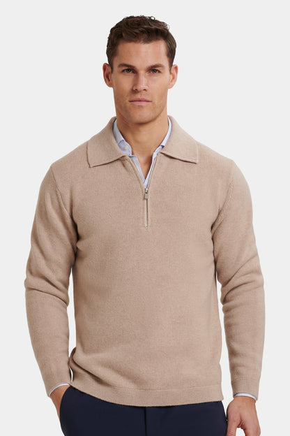 THE COMPONE QUARTER ZIP POLO