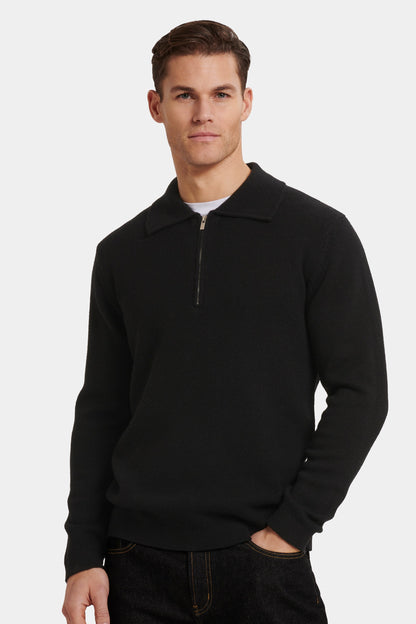 THE COMPONE QUARTER ZIP POLO