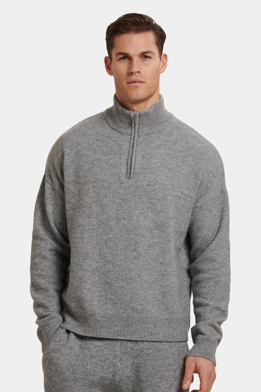 THE SAVONA QUARTER ZIP SWEATER