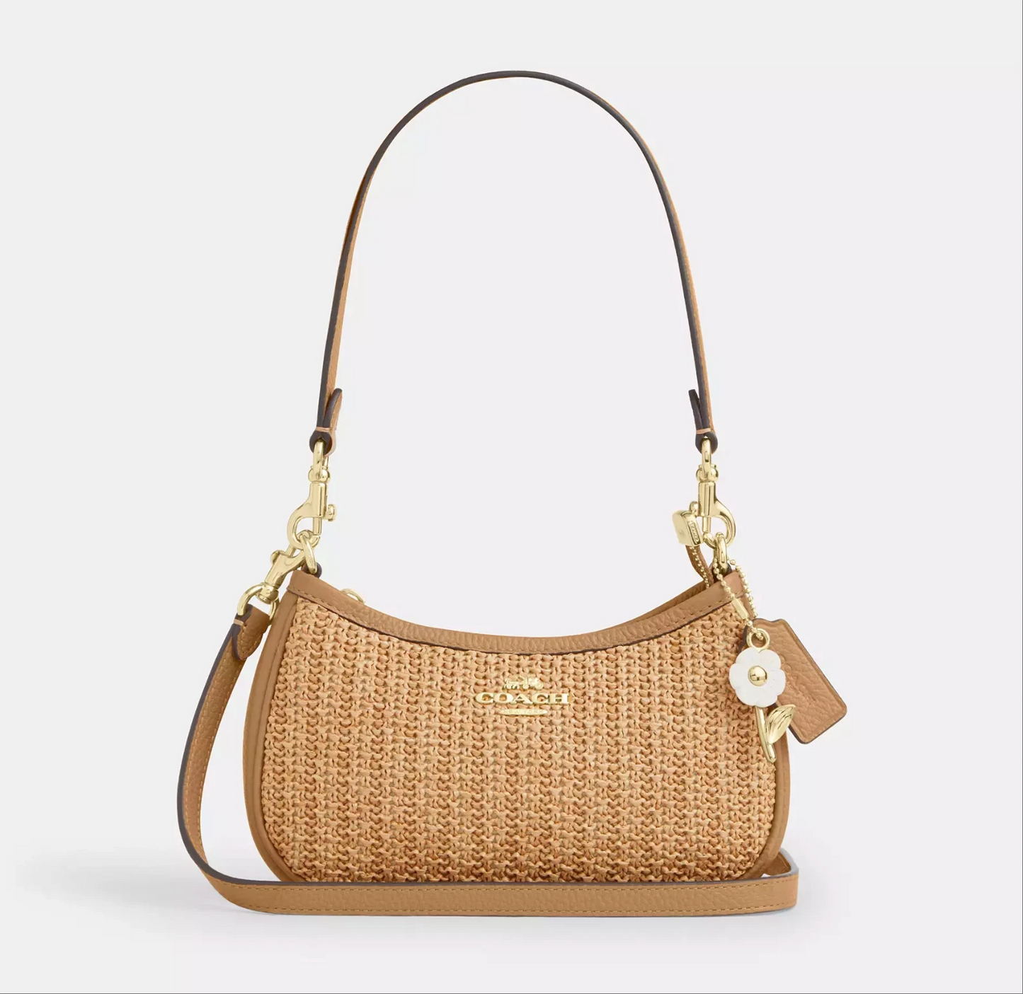 Teri Shoulder Bag With Charm Straw