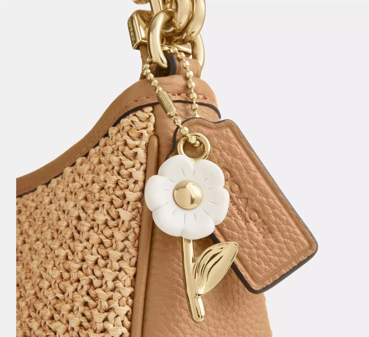Teri Shoulder Bag With Charm Straw