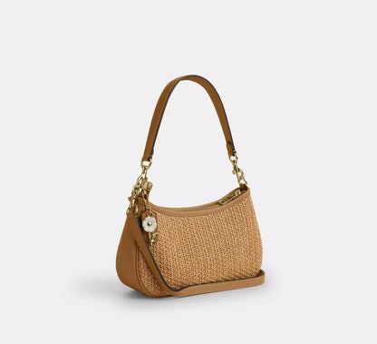 Teri Shoulder Bag With Charm Straw