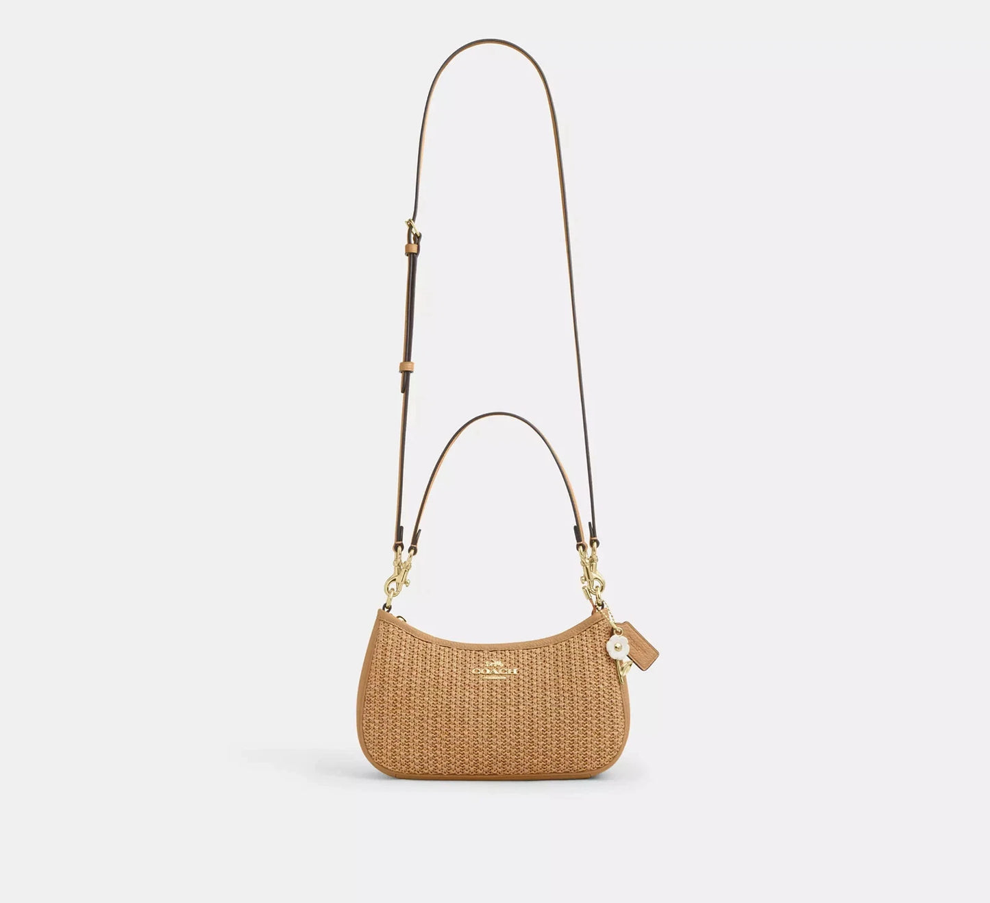 Teri Shoulder Bag With Charm Straw